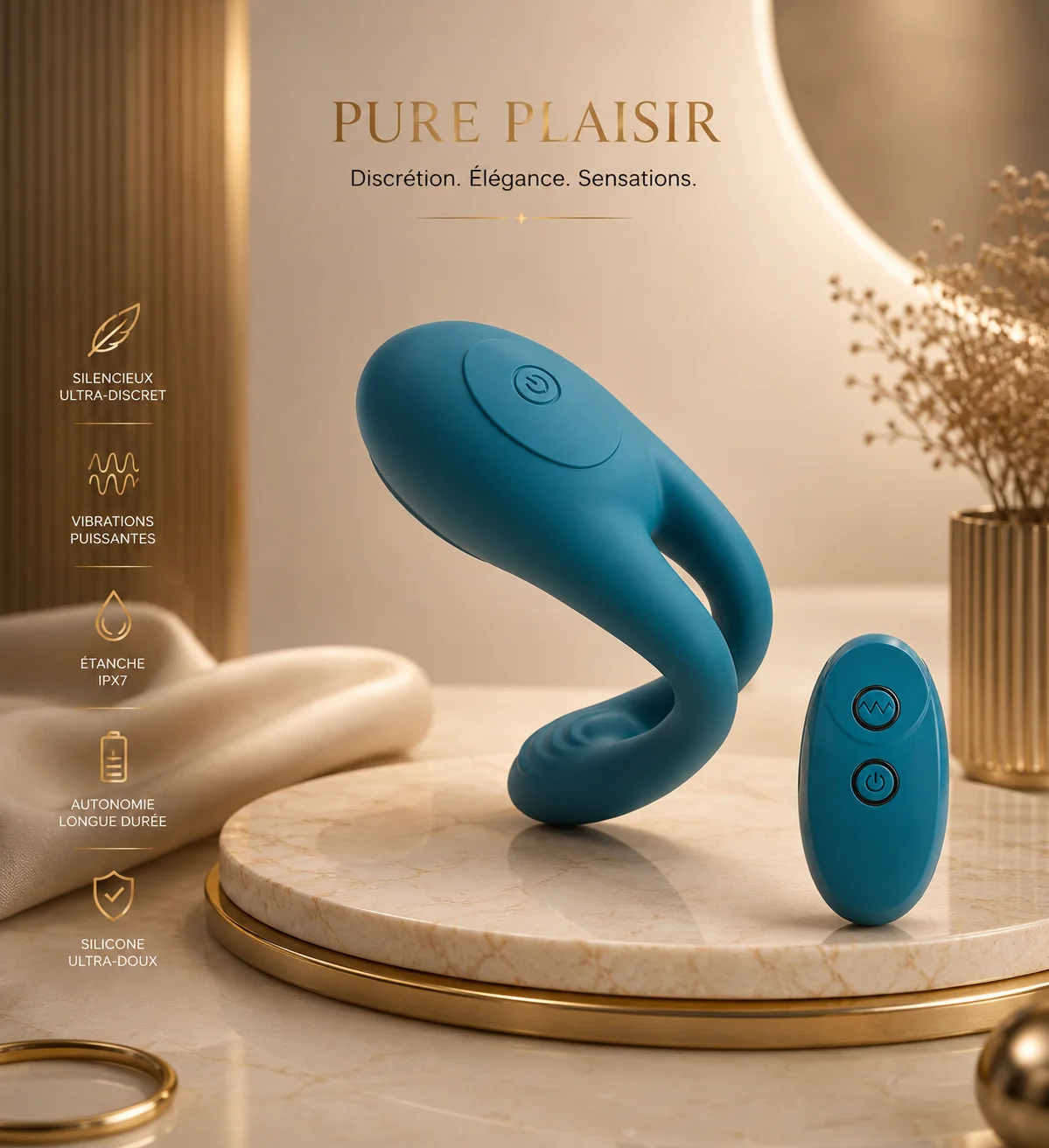 Cockring vibrant rechargeable
