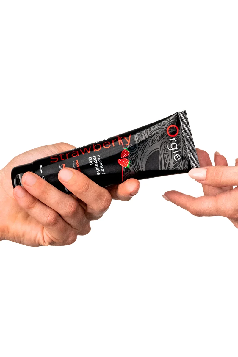 Tube Gel Fraise Orgie – vue packaging complet